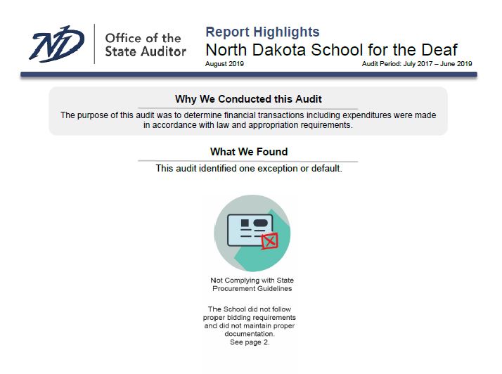 2019 Report Highlight - School for the Deaf 