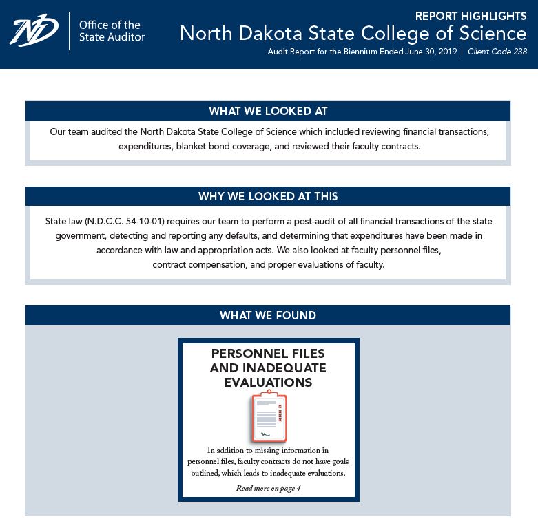2019 College of Science Report Highlights