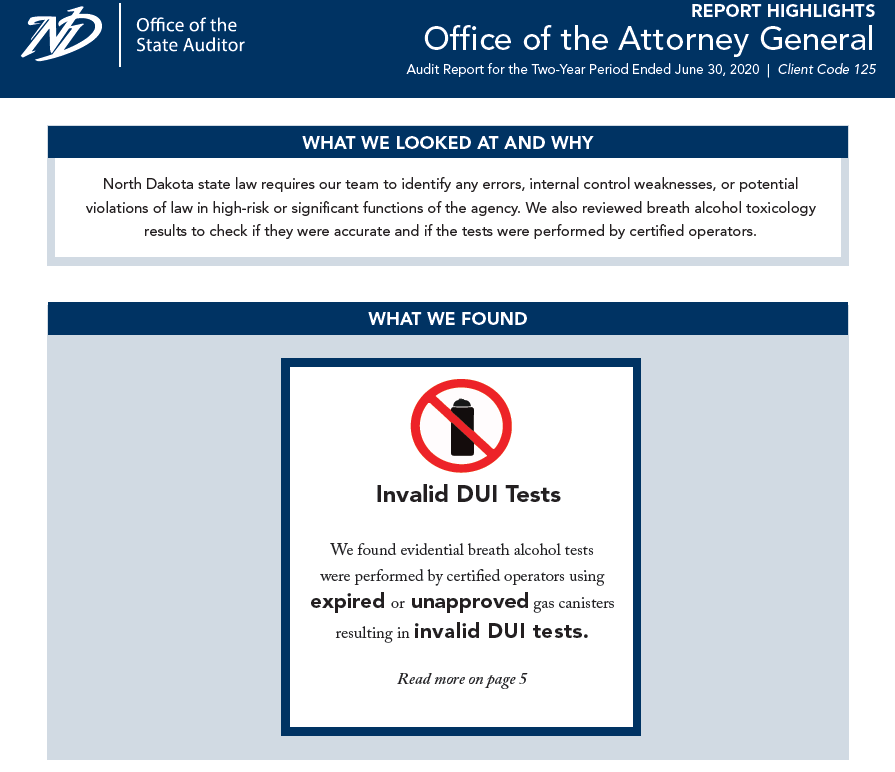 2020 Attorney General Report Highlights