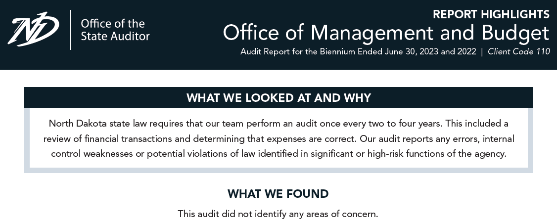 2023 OMB Report Highlights