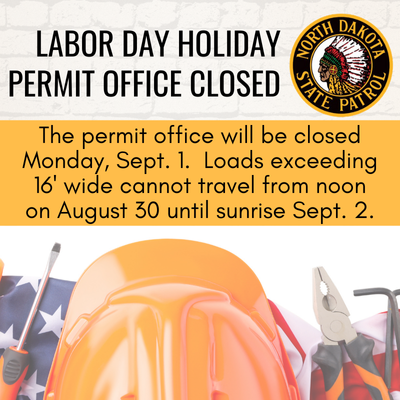 Permits Office closed September 1