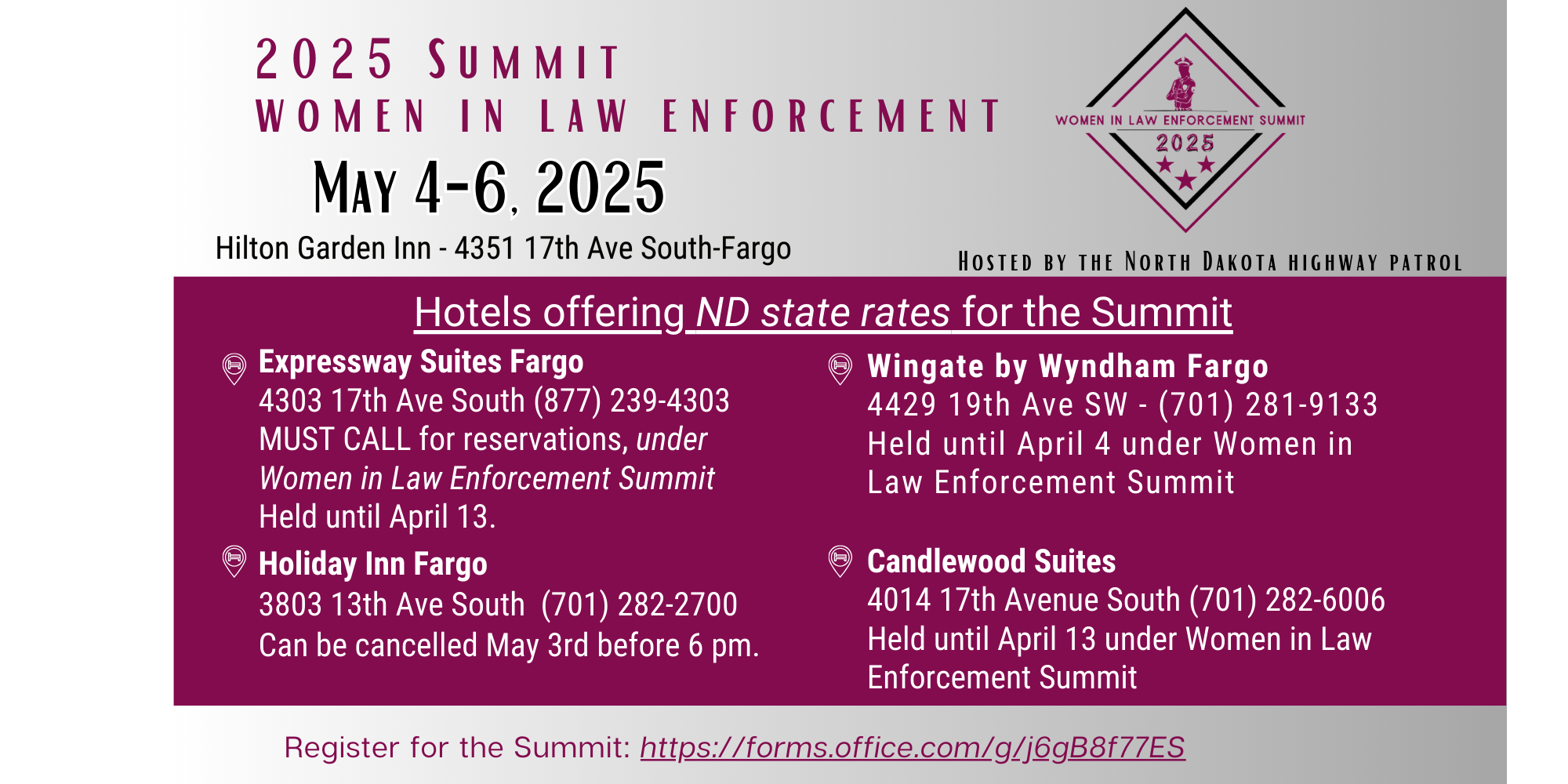 Hotel Registration Information