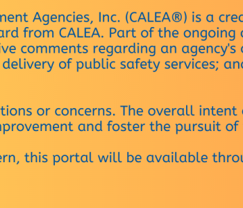 Contact CALEA with the link below for comments for NDHP's performance