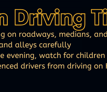 Halloween driving tips