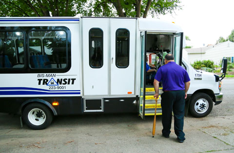 person entering van