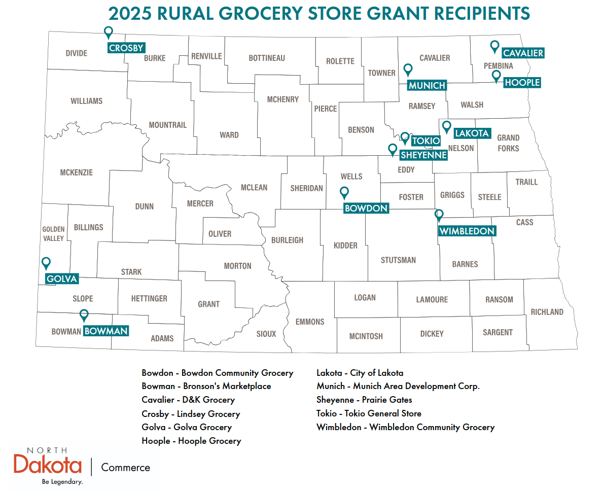 Rural Grocery Story Grant Recipient Map